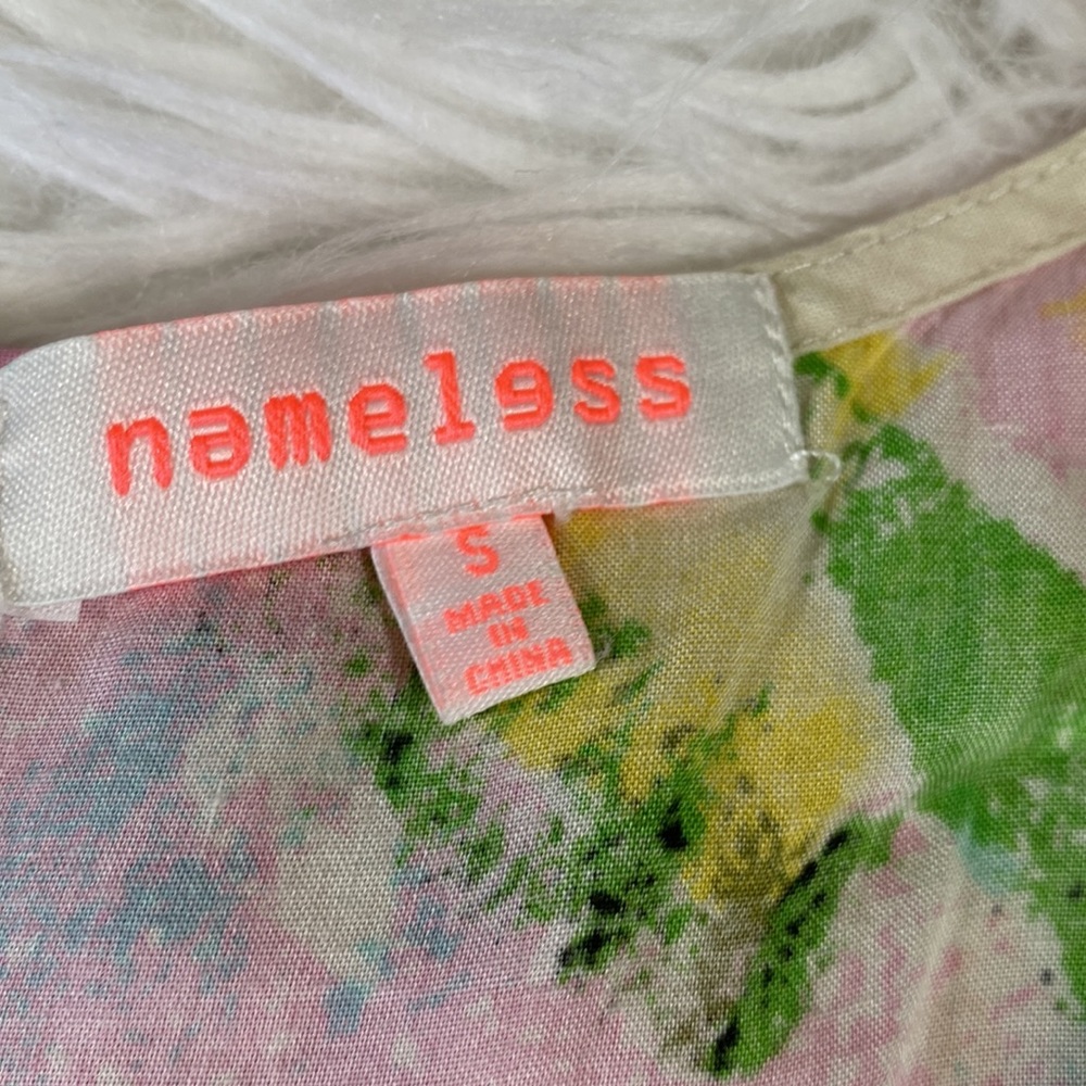 nameless • Colorful Lace-Up Side Watercolor Minidress or Tunic - Picture 4 of 13